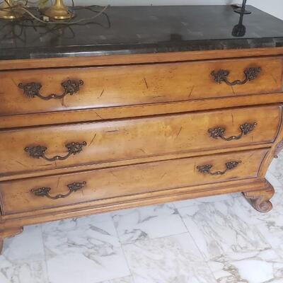 Marble topped dresser