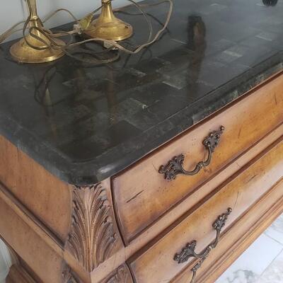 Marble topped dresser