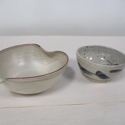 Handmade Pottery Bowls - 1 Signed & Dated 1959