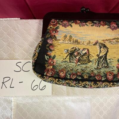 Japanese needlepoint clutch