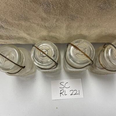 Ball vintage jars with wire