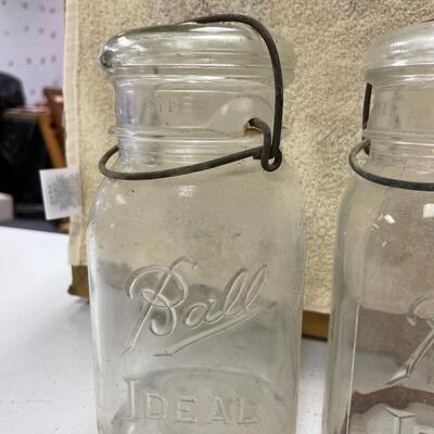 Ball vintage jars with wire