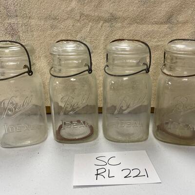 Ball vintage jars with wire