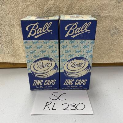 Zinc lids