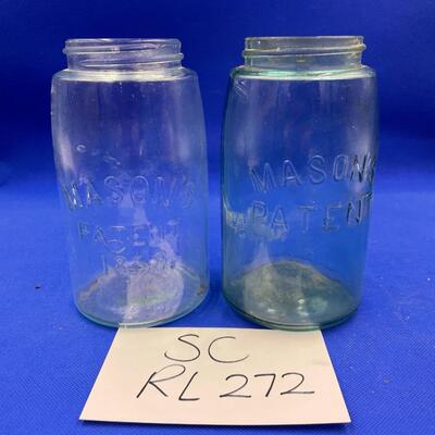 Mason qt blue jars