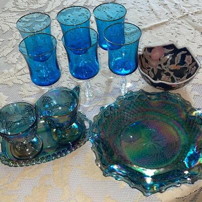 DR27-Blue Glassware Lot