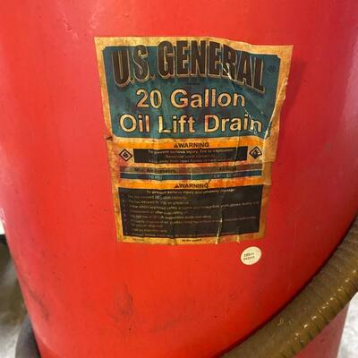 U S General 20 gal oil lift drain