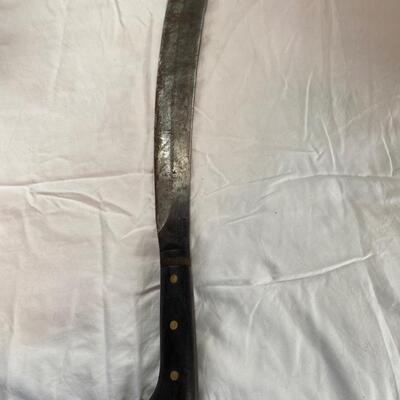VintageAustralian Bush Craft Knife, El Salvador machete with leather case