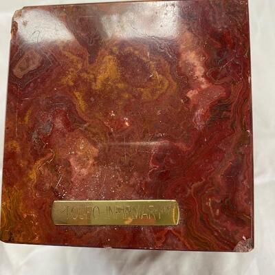 Vintage marble paperweight from Touro Infirmary