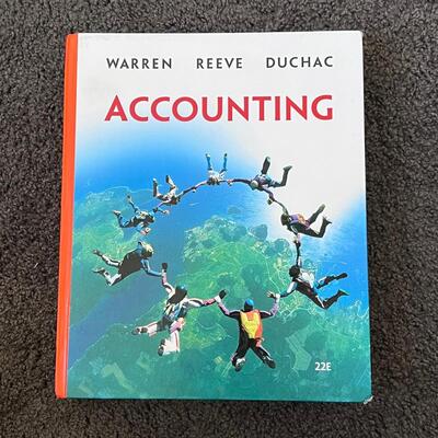 Accounting text book.
