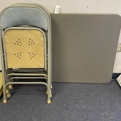 Card table & 4 chairs