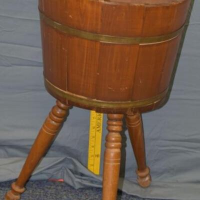 Wooden Barrel Planter