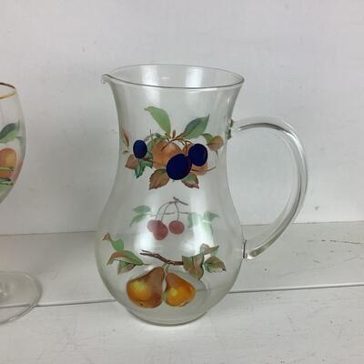 5322 Royal Worcester Glass Pitcher Set