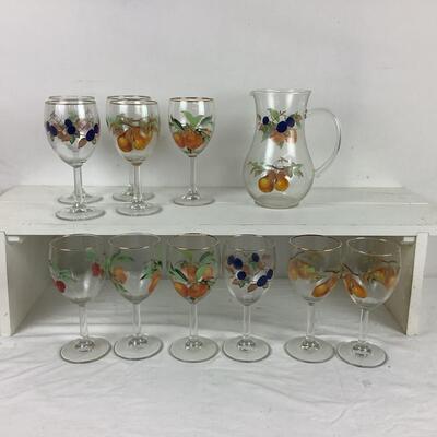 5322 Royal Worcester Glass Pitcher Set