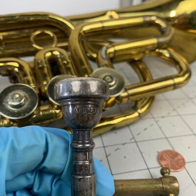 #1 Andreas Burgener Original Rotary Valve Cornet Trumpet With Case