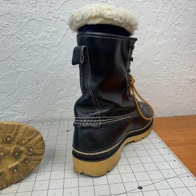 #208 Browning Winter Boots With Wool Liners Size 9