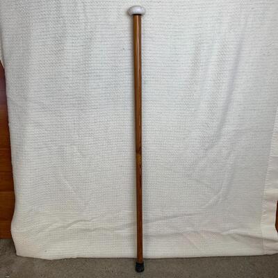 #6 Marble Top Wooden Walking Stick