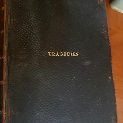 Two antique books Tragedies and Comedies