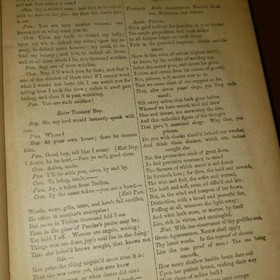 Two antique books Tragedies and Comedies