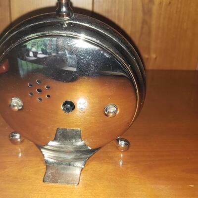 Pottery Barn alarm clock runs on batteries