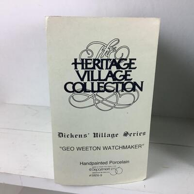 5330 Dickens Village Department 56 Horse & Hound Pub, Geo Weeton Watchmaker
