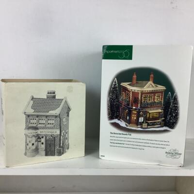 5330 Dickens Village Department 56 Horse & Hound Pub, Geo Weeton Watchmaker
