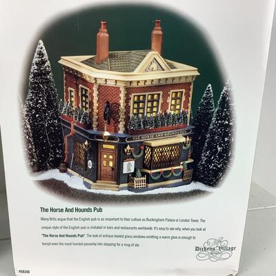 5330 Dickens Village Department 56 Horse & Hound Pub, Geo Weeton Watchmaker