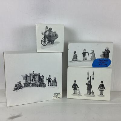 5338 Four Sets of Charles Dickens Village Accessories