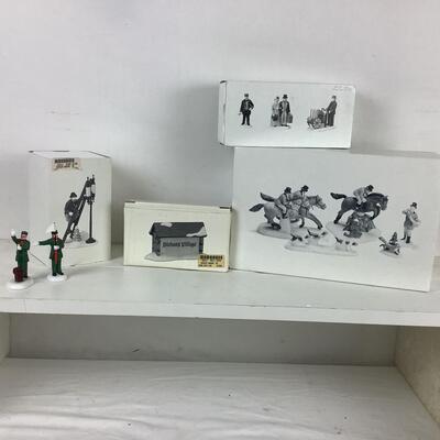 5340 Four Charles Dickens Village Series Accessory Sets