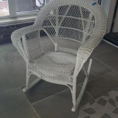 Wicker BOHO rocker #2