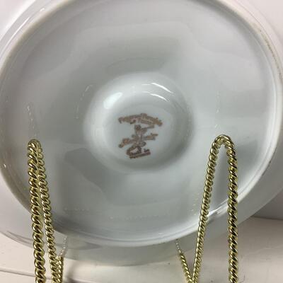 5344 Two 9" Oyster Plates, Louis Lourioux, Cordon Blue