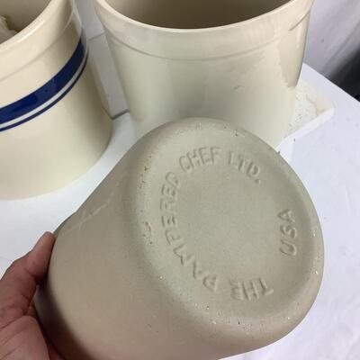 5345 Pottery lot Chantal, Eldreth , Pampered Chef Stoneware
