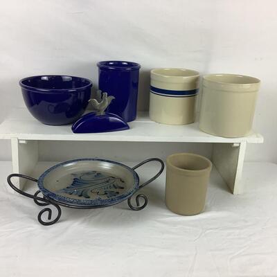 5345 Pottery lot Chantal, Eldreth , Pampered Chef Stoneware