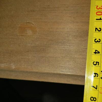 Metal and wood table