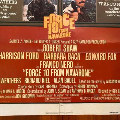 Vintage movie poster “Force 10 From Navarone“