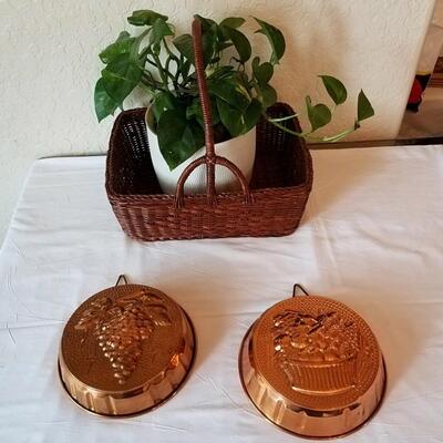 Two Copper Jell-O molds