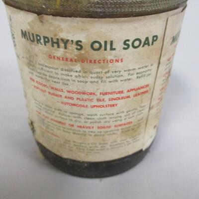 1940's Murphy Oil Soap Glass Advertising Jar