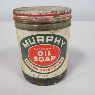 1940's Murphy Oil Soap Glass Advertising Jar