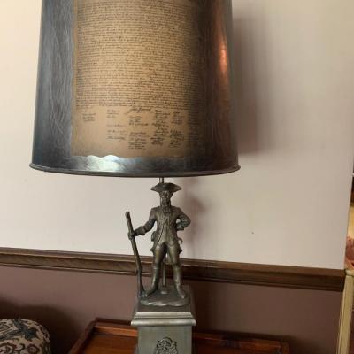 Minuteman Declaration of Independence Lamp