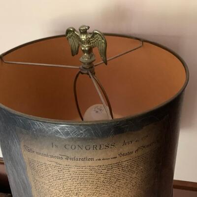 Minuteman Declaration of Independence Lamp
