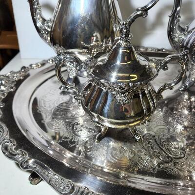 Wallace Heavy Silver Plate Tea Set