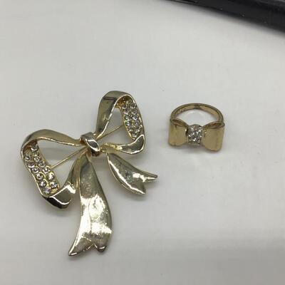 Bow Brooch And Ring