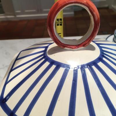 Ceramic pasta jar