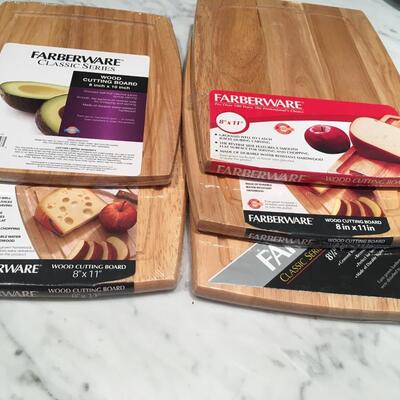5 New cutting boards 8" x 11"