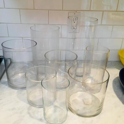 Glass vase collection