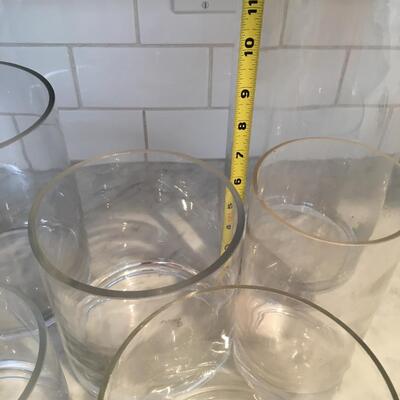 Glass vase collection
