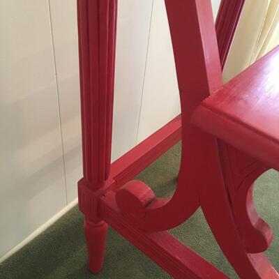 Red shelf/plant stand