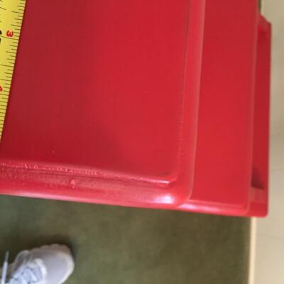 Red shelf/plant stand