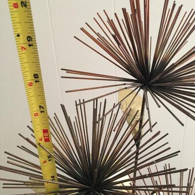 MCM style brass metal pom [om sea urchin and quartz Jere Era