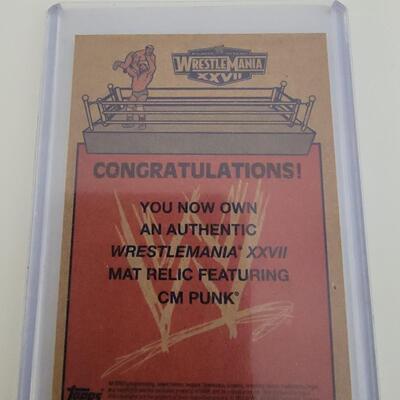 CM Punk wrestlemania Mat relic